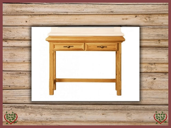 COURTIER OAK HALL TABLE, 2 DRAWERS | Paul Martyn Furniture UK