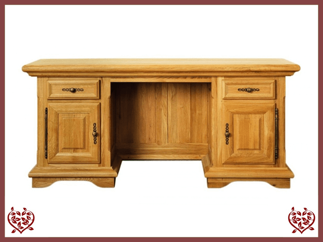 COURTIER OAK DESK – 2 DOORS/2 DRAWERS | Paul Martyn Furniture UK