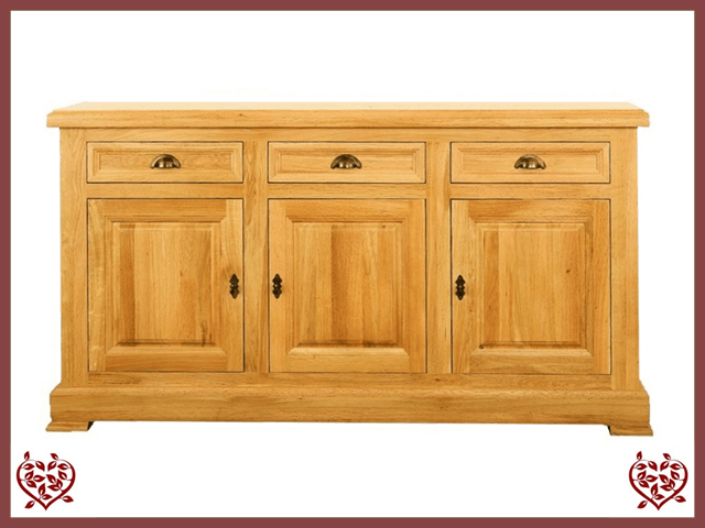 MANOR OAK SIDEBOARD – 3 DOORS/3 DRAWERS | Paul Martyn Furniture UK