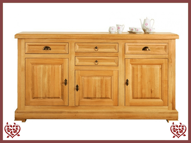 MANOR OAK SIDEBOARD – 3 DOORS/4 DRAWERS | Paul Martyn Furniture UK