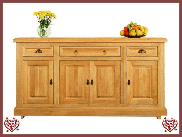 MANOR OAK SIDEBOARD – 4 DOORS AND 3 DRAWERS | Paul Martyn Furniture UK