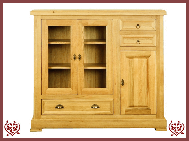 MANOR OAK HIGHBOARD – 3 DOORS/3 DRAWERS | Paul Martyn Furniture UK