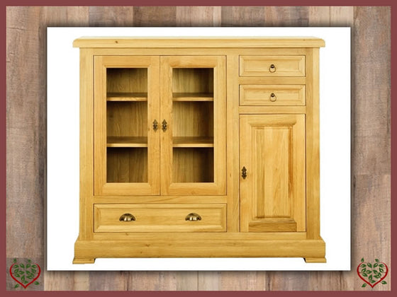 MANOR OAK HIGHBOARD – 3 DOORS/3 DRAWERS | Paul Martyn Furniture UK