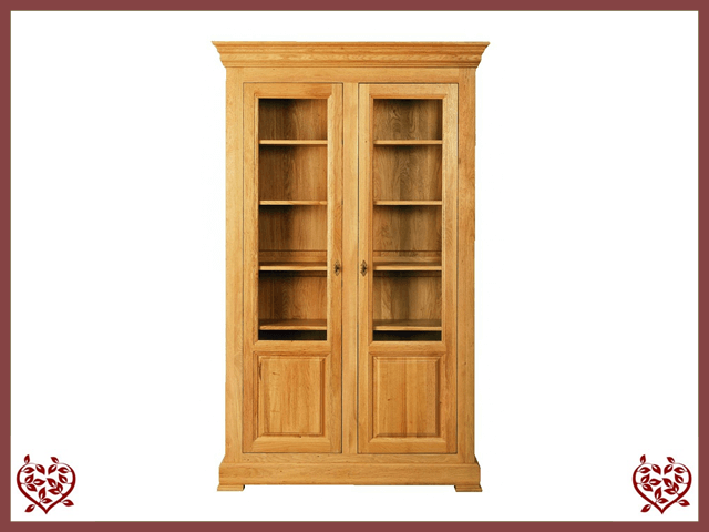 MANOR OAK DISPLAY CABINET – 2 DOORS | Paul Martyn Furniture UK