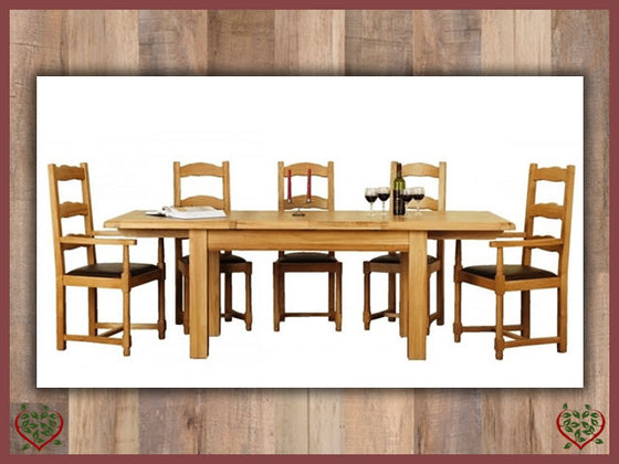 MANOR OAK EXTENDING DINING TABLE | Paul Martyn Furniture UK