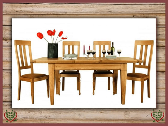 CHANCELLOR OAK EXTENDING DINING TABLE | Paul Martyn Furniture UK