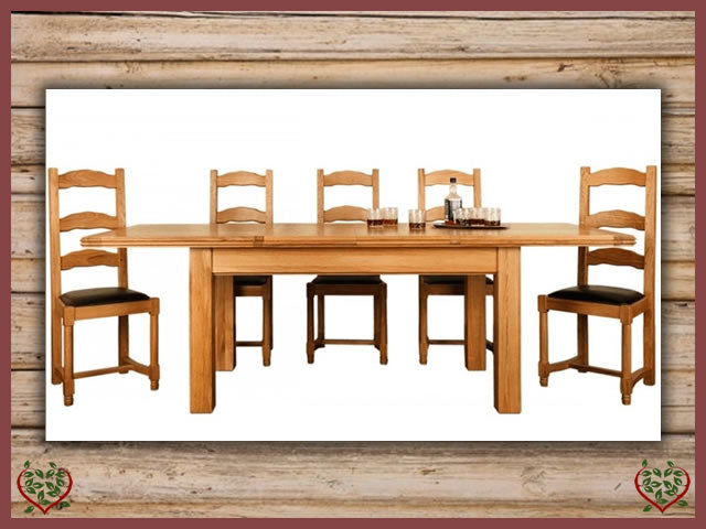 CHANCELLOR OAK EXTENDABLE DINING TABLE | Paul Martyn Furniture UK