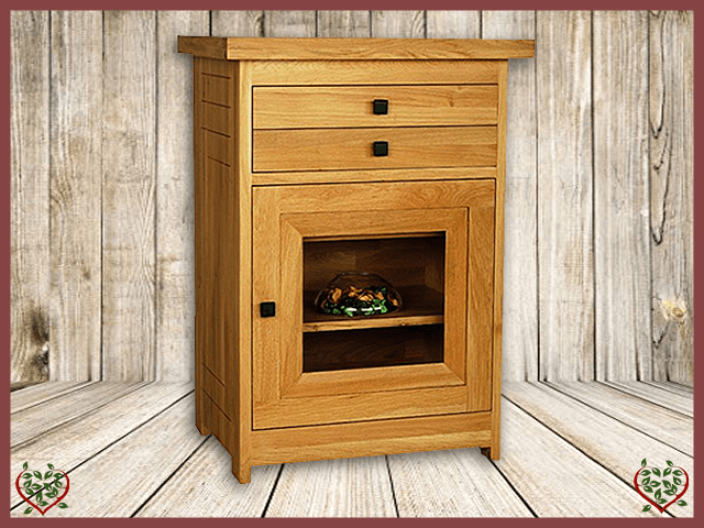 AUBUSSON OAK GLAZED HI-FI CABINET | Paul Martyn Furniture UK