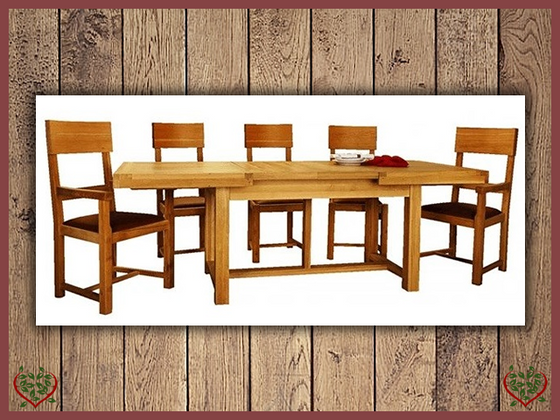 AUBUSSON OAK 1.5m EXTENDING DINING TABLE | Paul Martyn Furniture UK