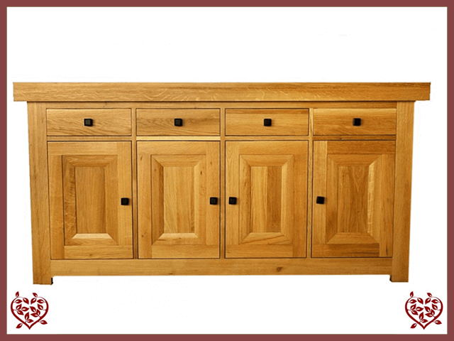 AUBUSSON OAK 4 DOOR SIDE BOARD SERVER | Paul Martyn Furniture UK
