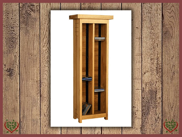 AUBUSSON OAK CD STORAGE UNIT | Paul Martyn Furniture UK