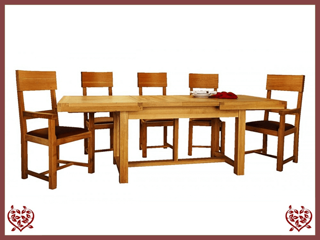 AUBUSSON OAK 1.5m EXTENDING DINING TABLE | Paul Martyn Furniture UK