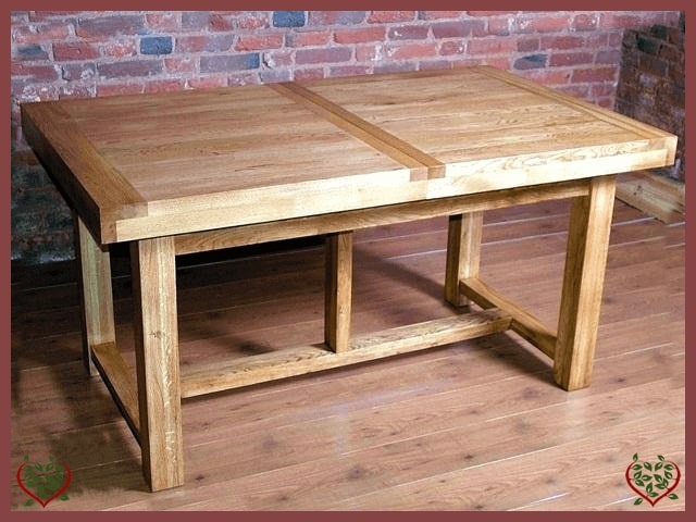 AUBUSSON OAK 1.8M EXTENDING DINING TABLE