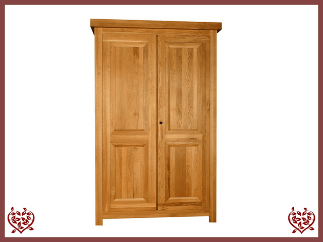 AUBUSSON OAK 2 DOOR WARDROBE | Paul Martyn Furniture UK
