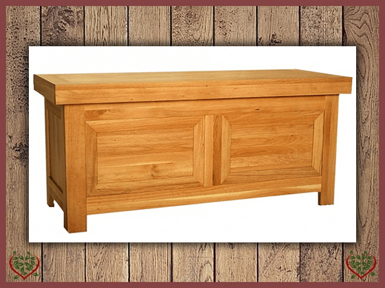 OAK BLANKET BOX ~ AUBUSSON COLLECTION - Paul Martyn Furniture