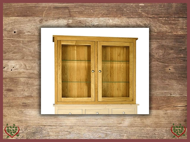 ELEGANCE OAK CABINET TOP ONLY 2 DOORS | Paul Martyn Furniture UK