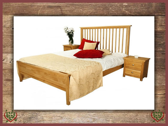 ELEGANCE OAK BED – LOW FOOTBOARD | Paul Martyn Furniture UK