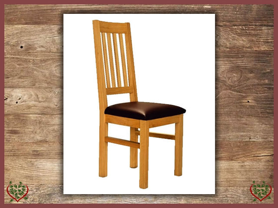 DINING CHAIR /LEATHER SEAT | ELEGANCE COLLECTION - Paul Martyn Furniture