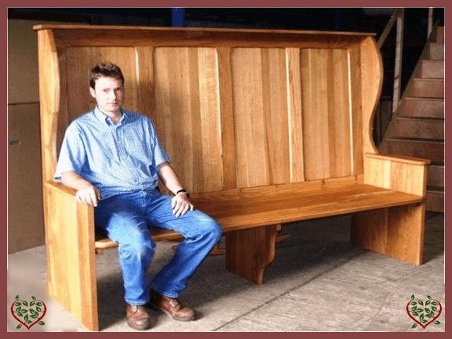 LARGE OAK SETTLE ~ MADE TO MEASURE | Paul Martyn Furniture UK