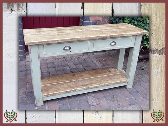 RECLAIMED TIMBER SIDE TABLE | PAINTED RUSTIC - Paul Martyn Furniture