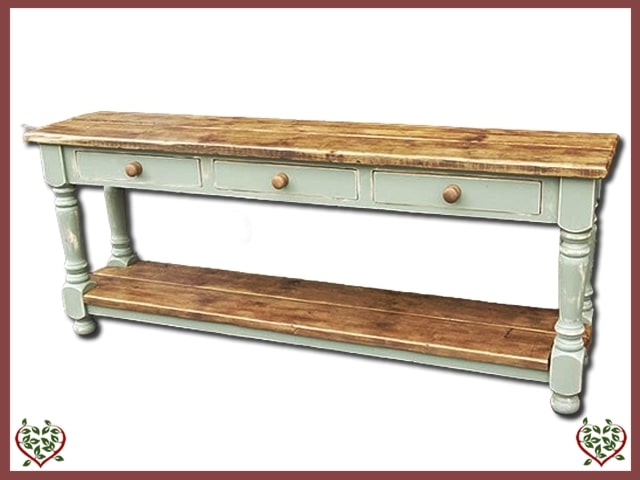 RECLAIMED TIMBER SIDE SERVER | PAINTED RUSTIC